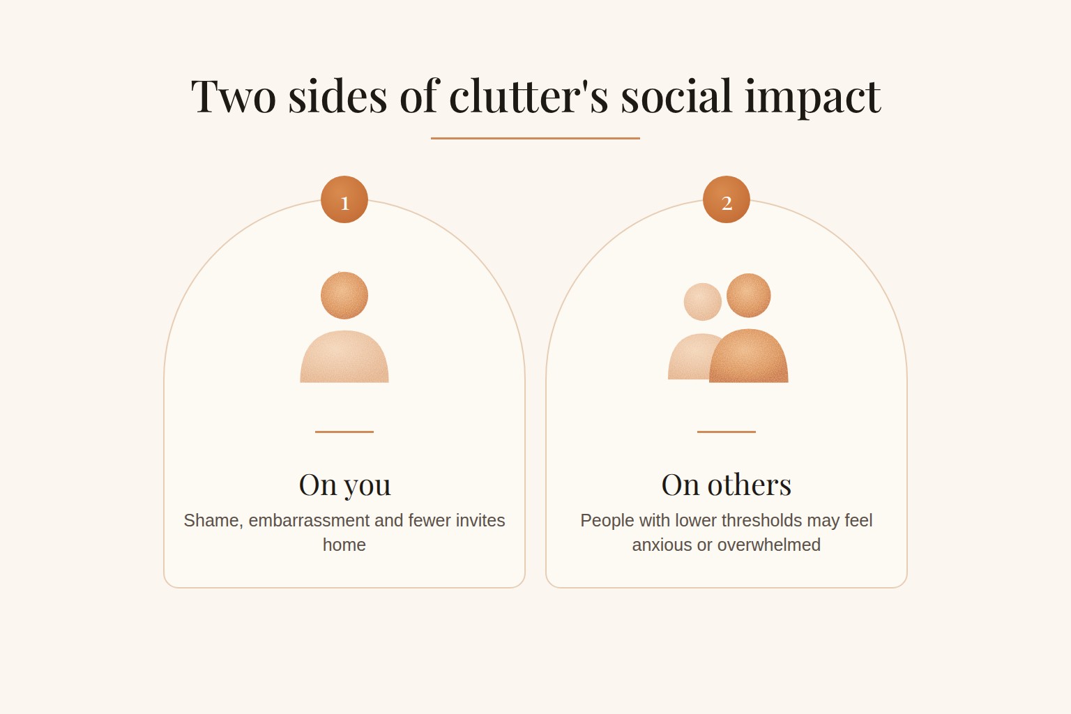 Two sides of clutter's social impact