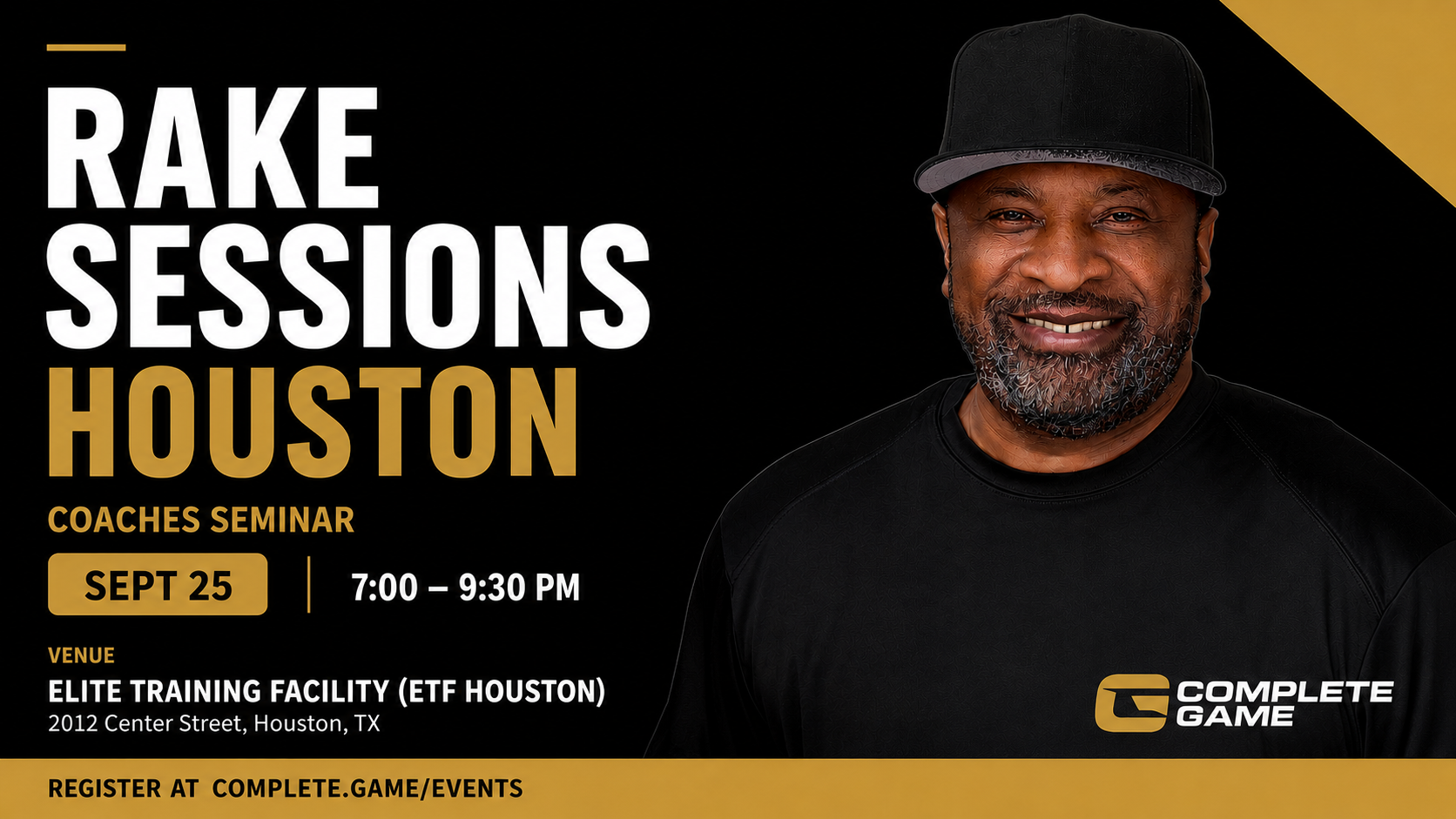 Rake Sessions Houston - Coaches Seminar - Sept 25