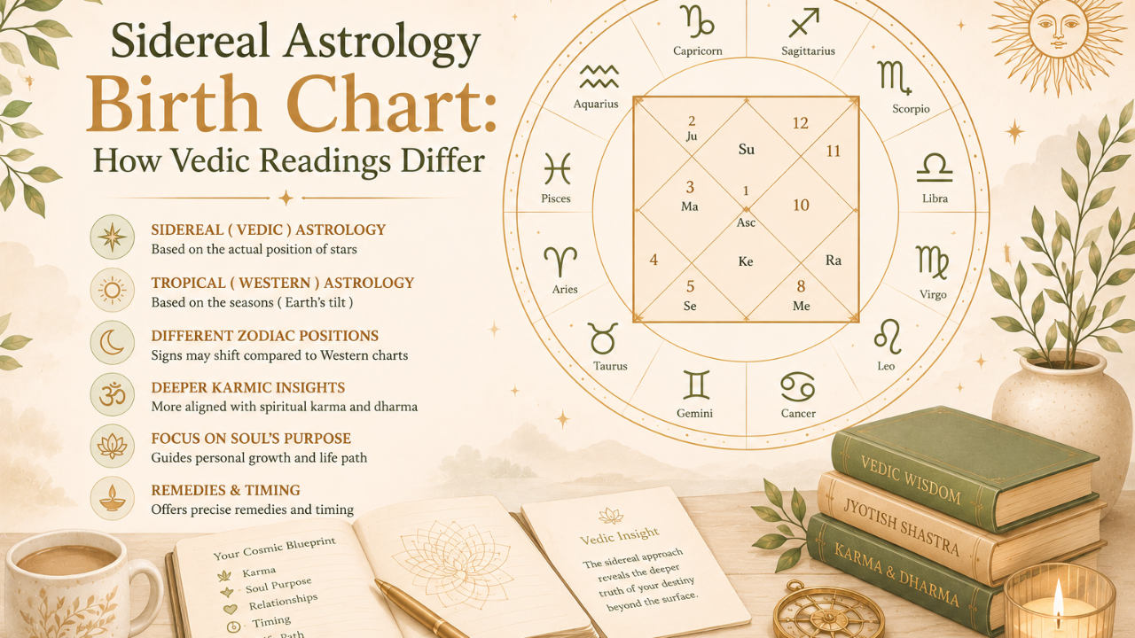 Sidereal Astrology Birth Chart