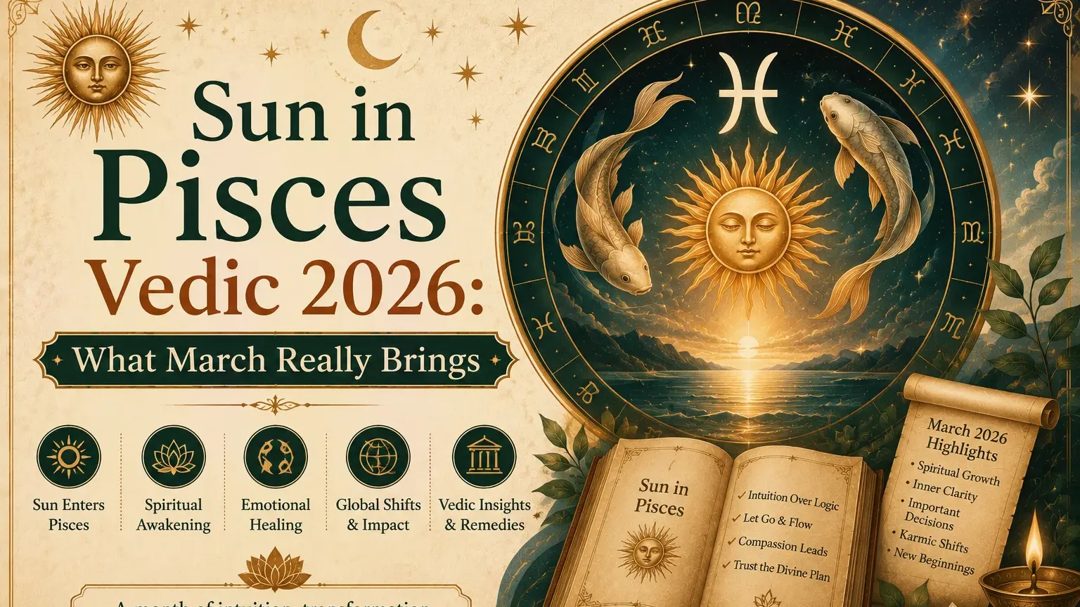  Sun in Pisces Vedic astrology March 2026