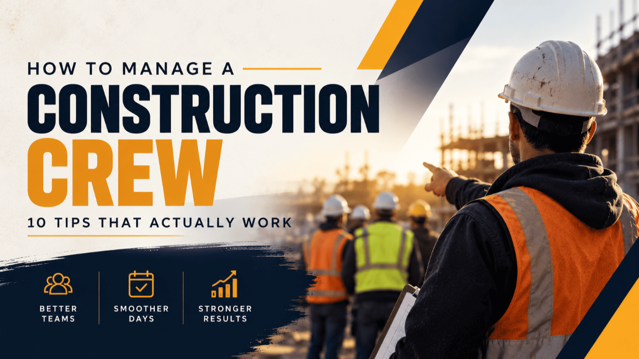 how to manage a construction crew​
