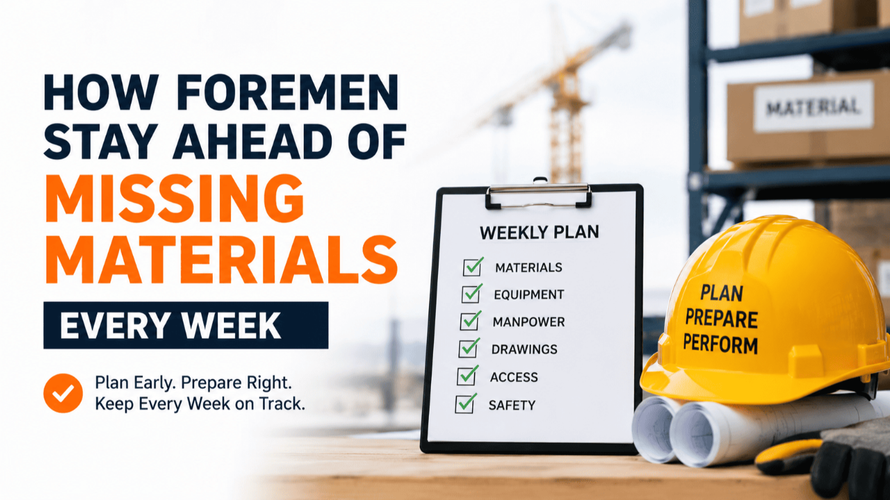 How Foremen Prevent Missing Materials Every Week