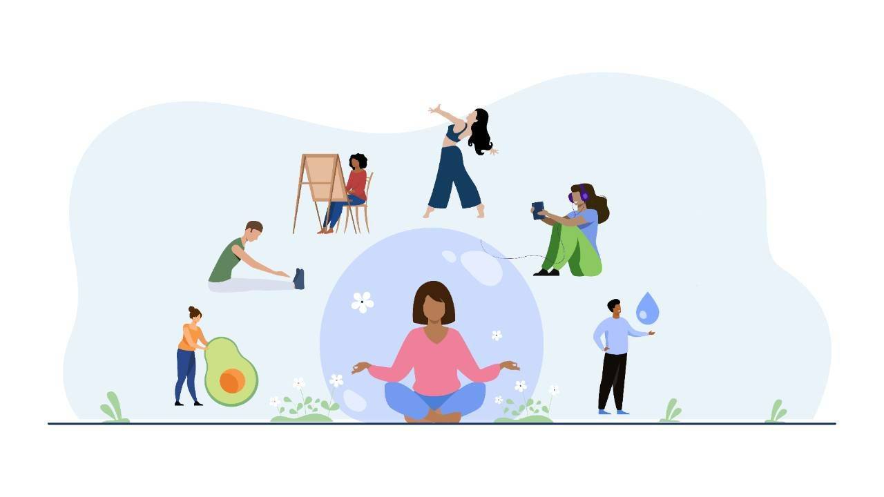 Somatic trauma release therapy session in progress