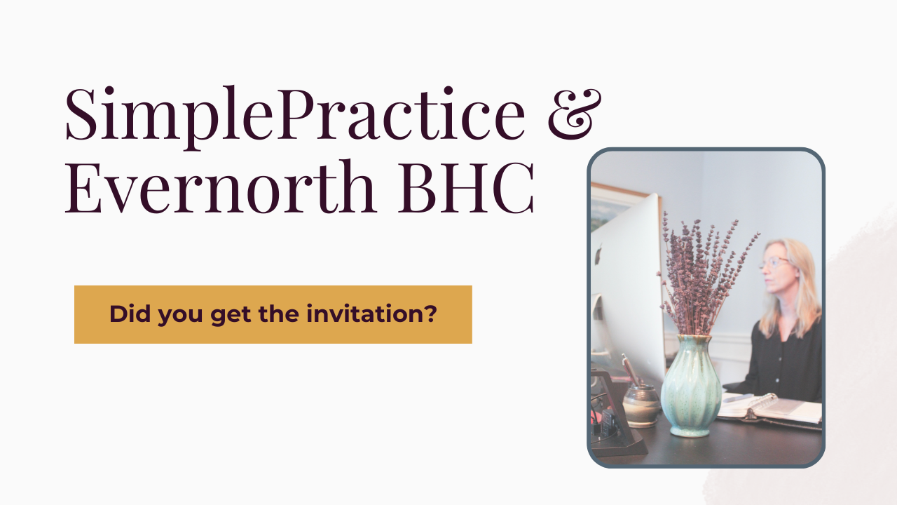 Title Image SimplePractice & Evernorth BHC Invitation