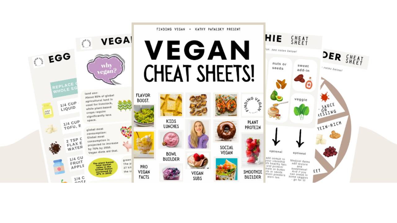 FREE Vegan Cheat Sheets Bundle!
