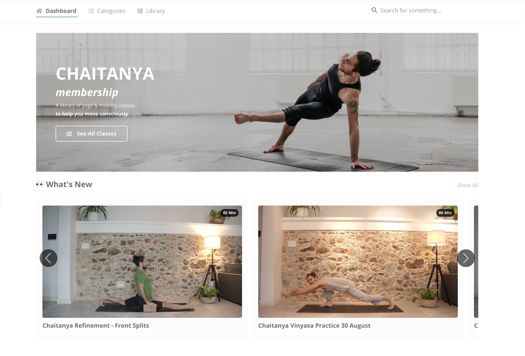 Inside the Chaitanya Vinyasa Membership