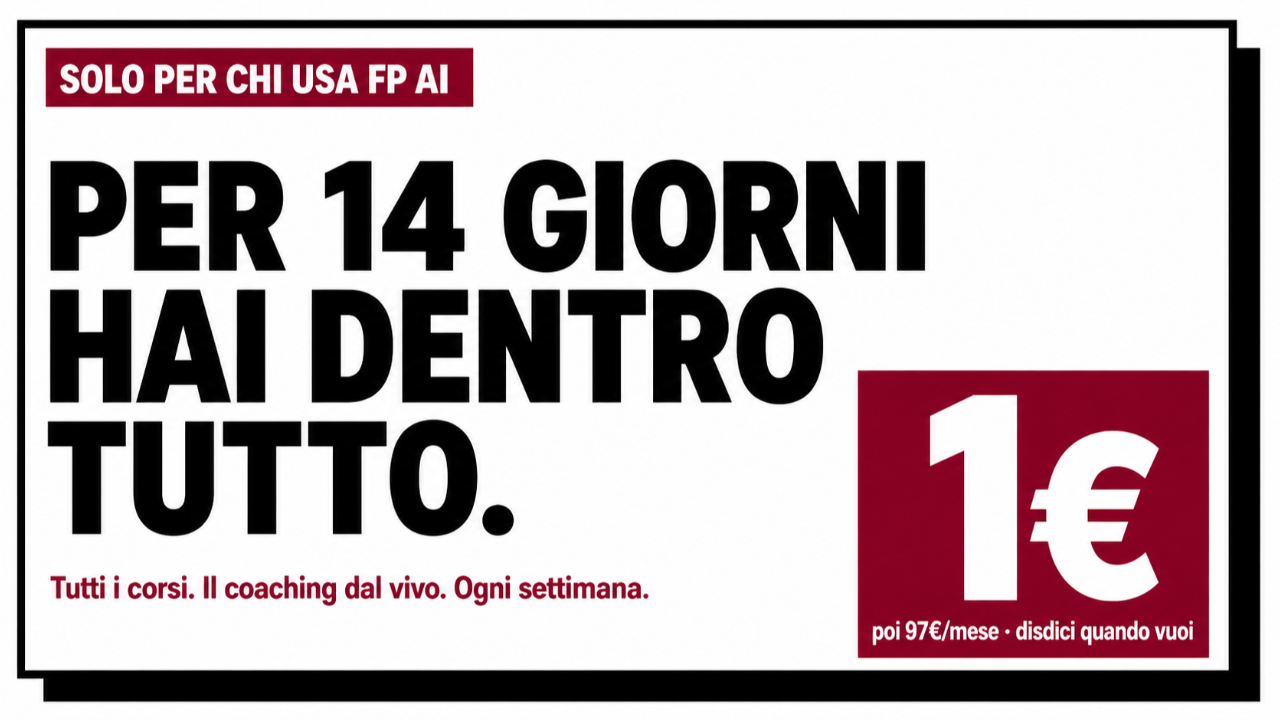 Per 14 giorni hai dentro tutto — 1 euro