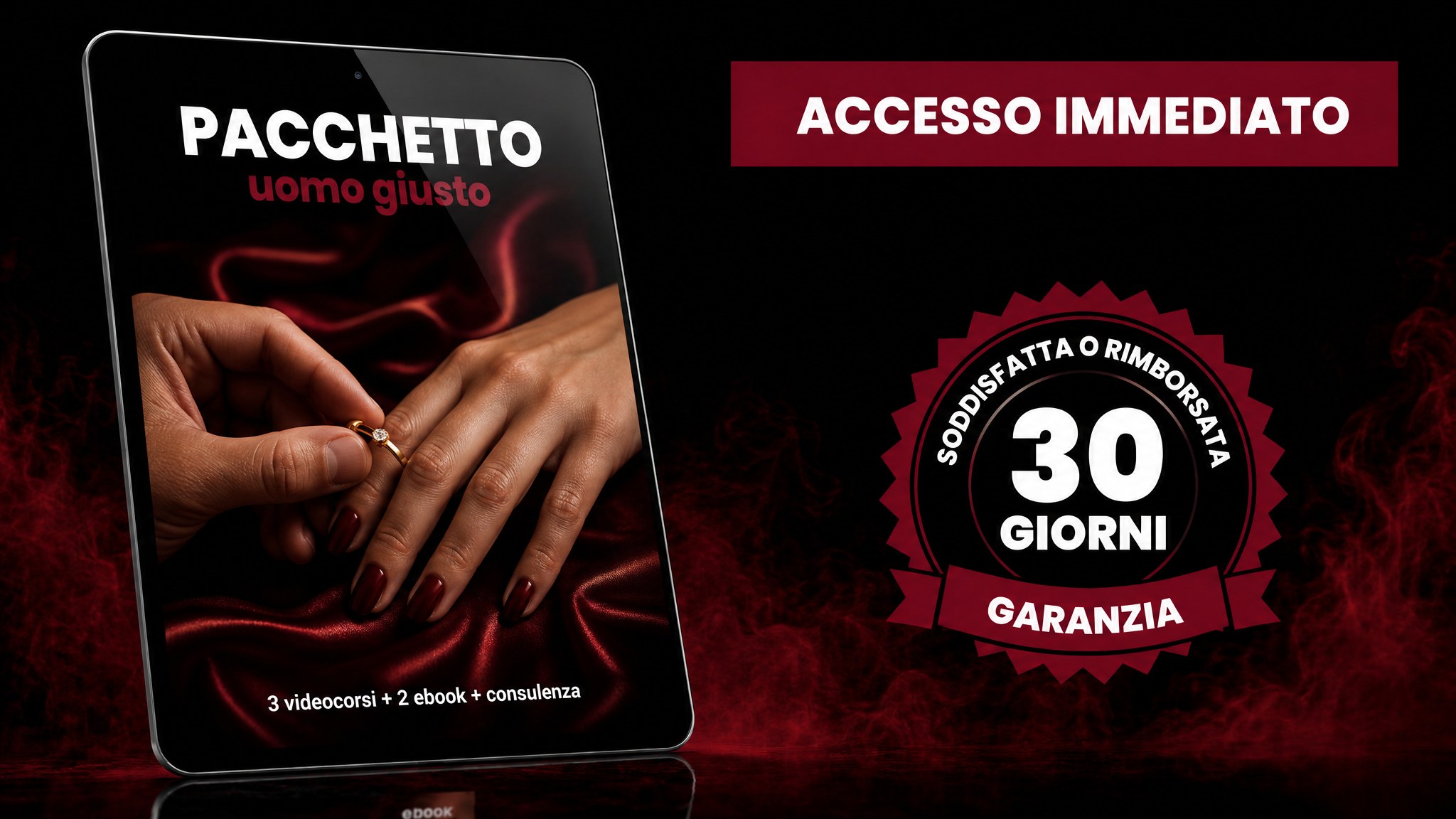 Pacchetto Uomo Giusto: 3 videocorsi, 2 ebook e una consulenza
