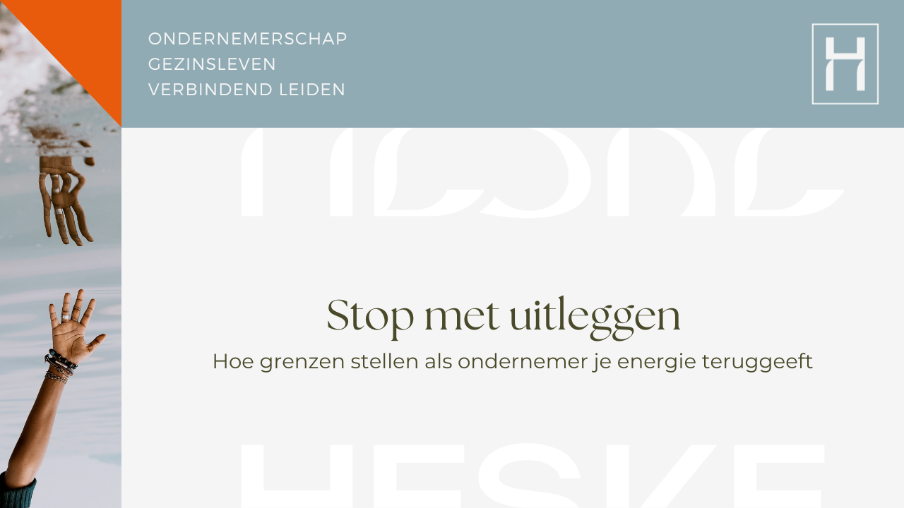 stop met uitleggen