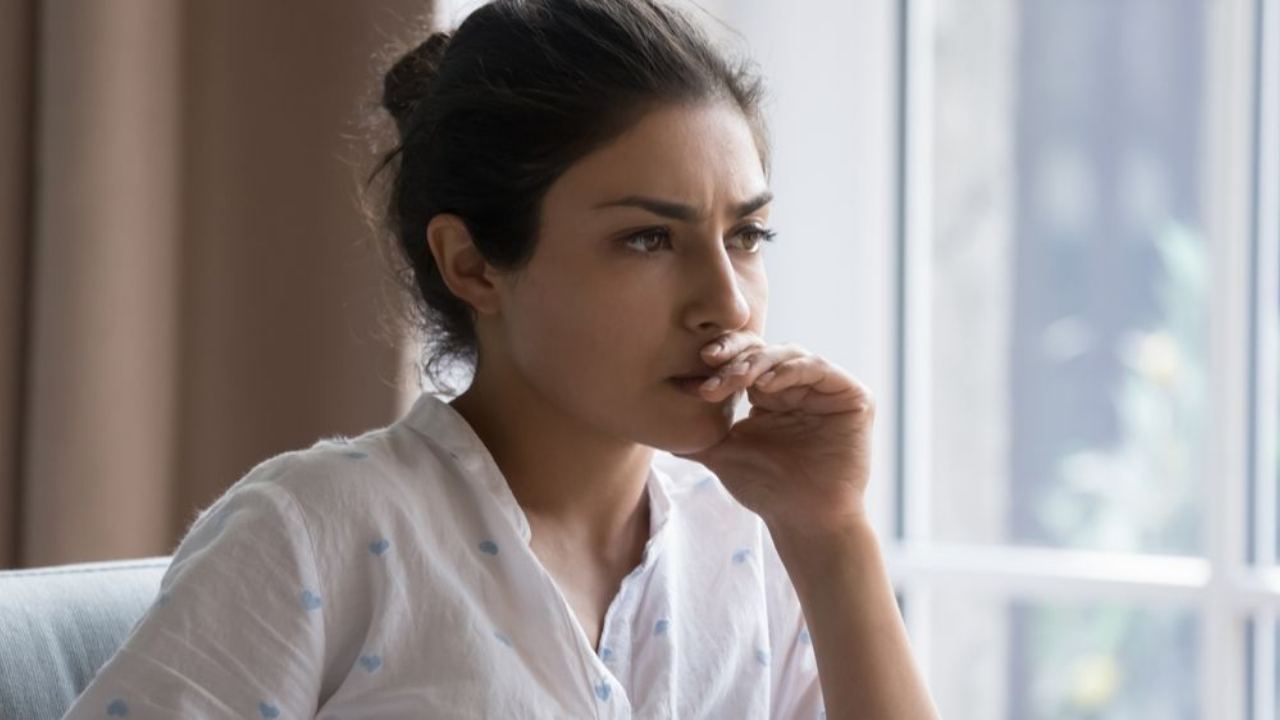woman taking hormone therapy