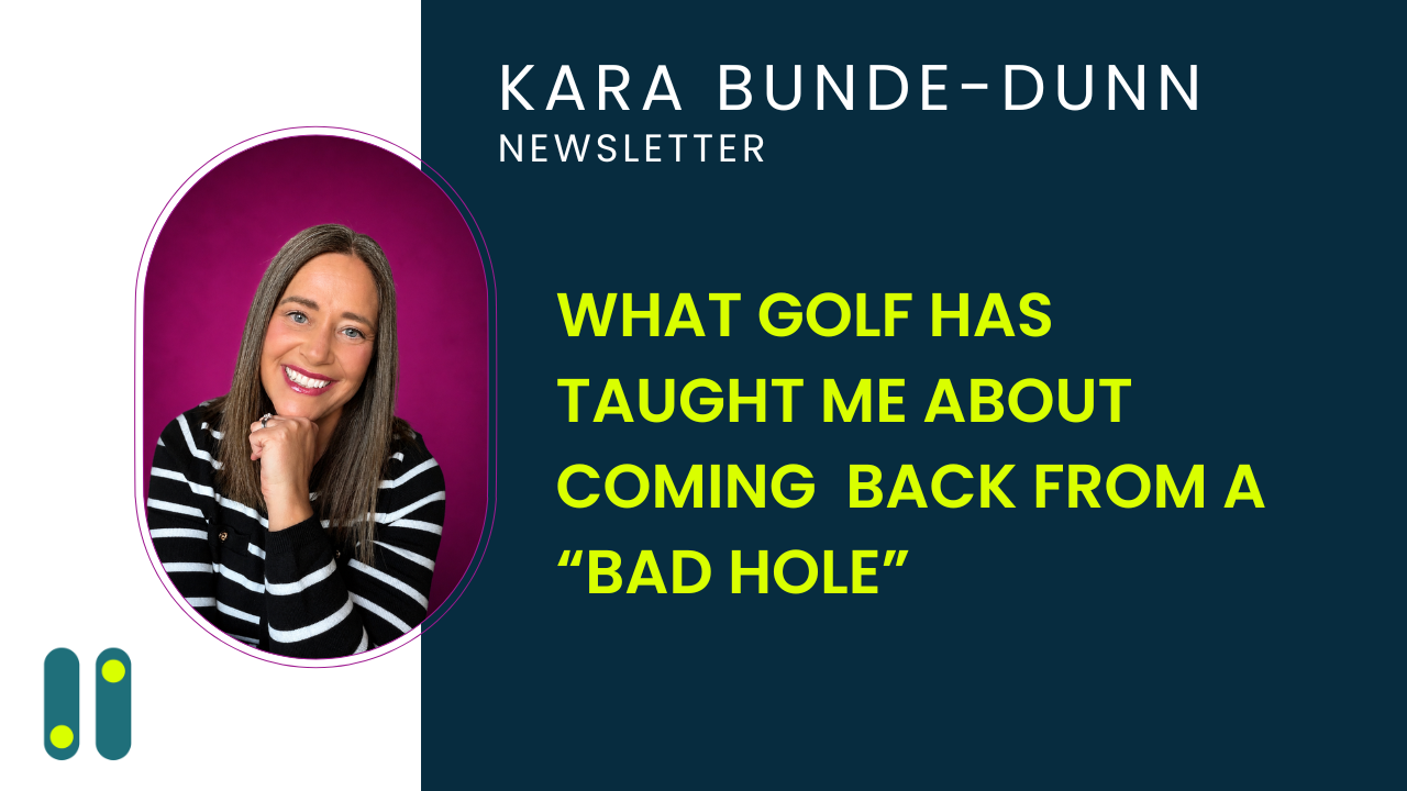 What golf taught me about coming back from a bad hole