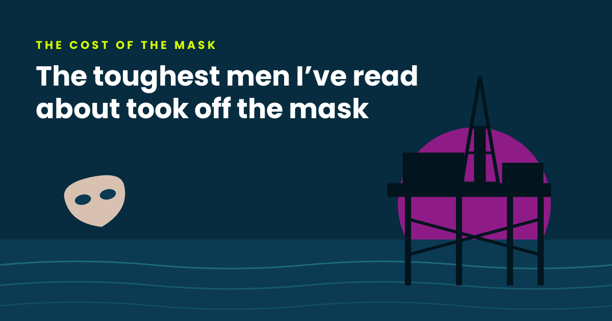 Oil platform at sea: the toughest men took off the mask