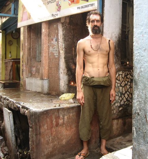 Albert à Varanasi, en Inde