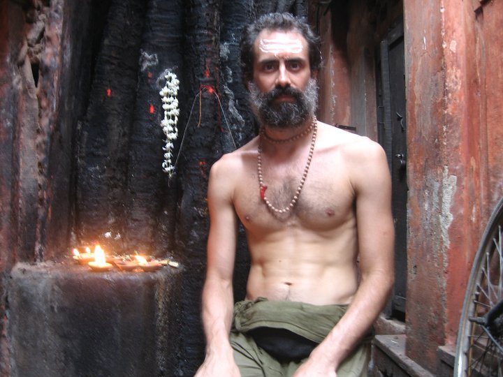 Albert à Varanasi, en Inde