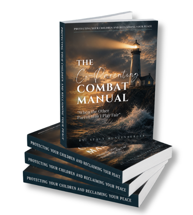 Graphic of The Co-Parenting Combat Manual by Stacy Munzenberger