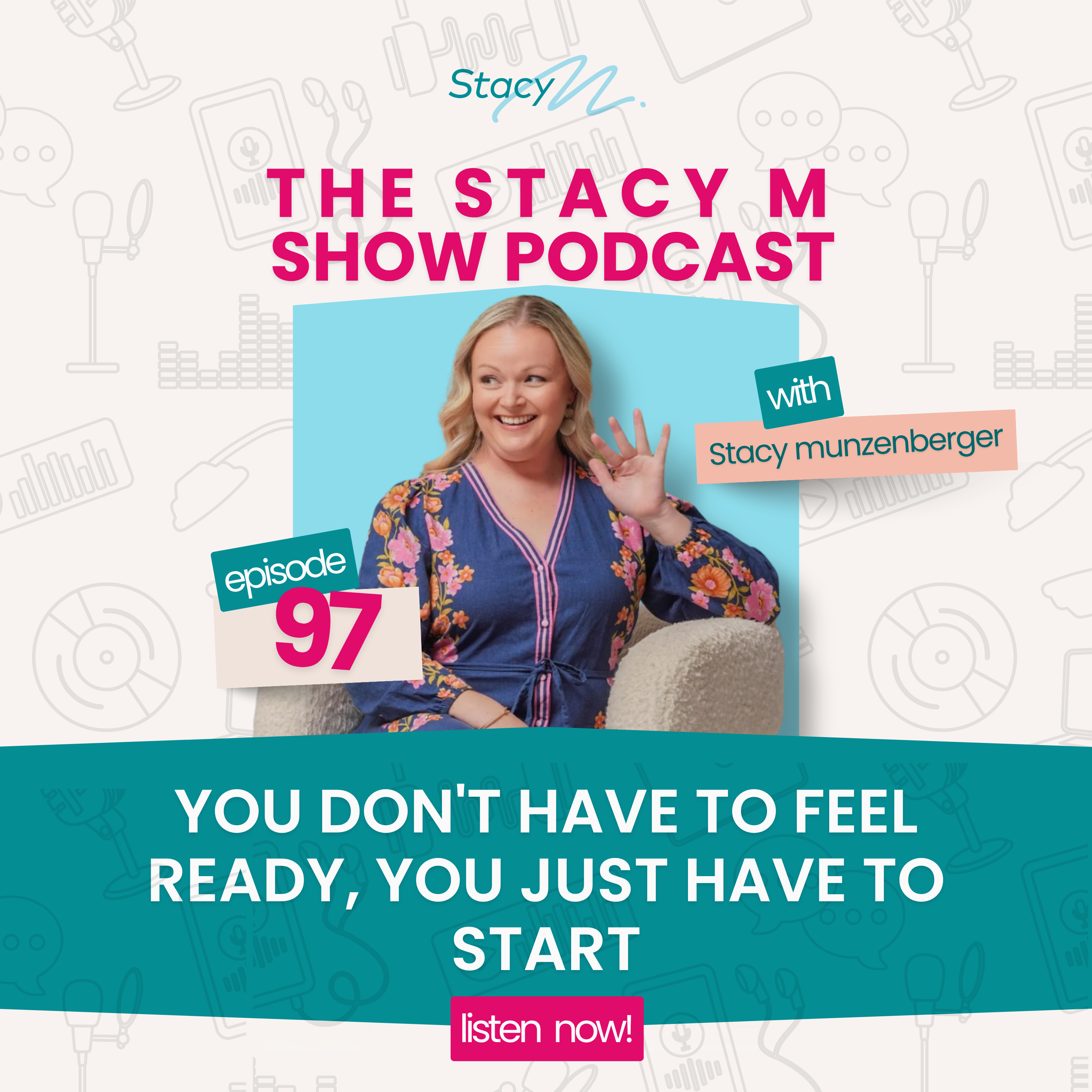 Promotional graphic for The StacyM Show episode titled “You Don’t Realise It’s Everything… Until It’s Gone” featuring Stacy Munzenberger portrait photography and podcast branding.