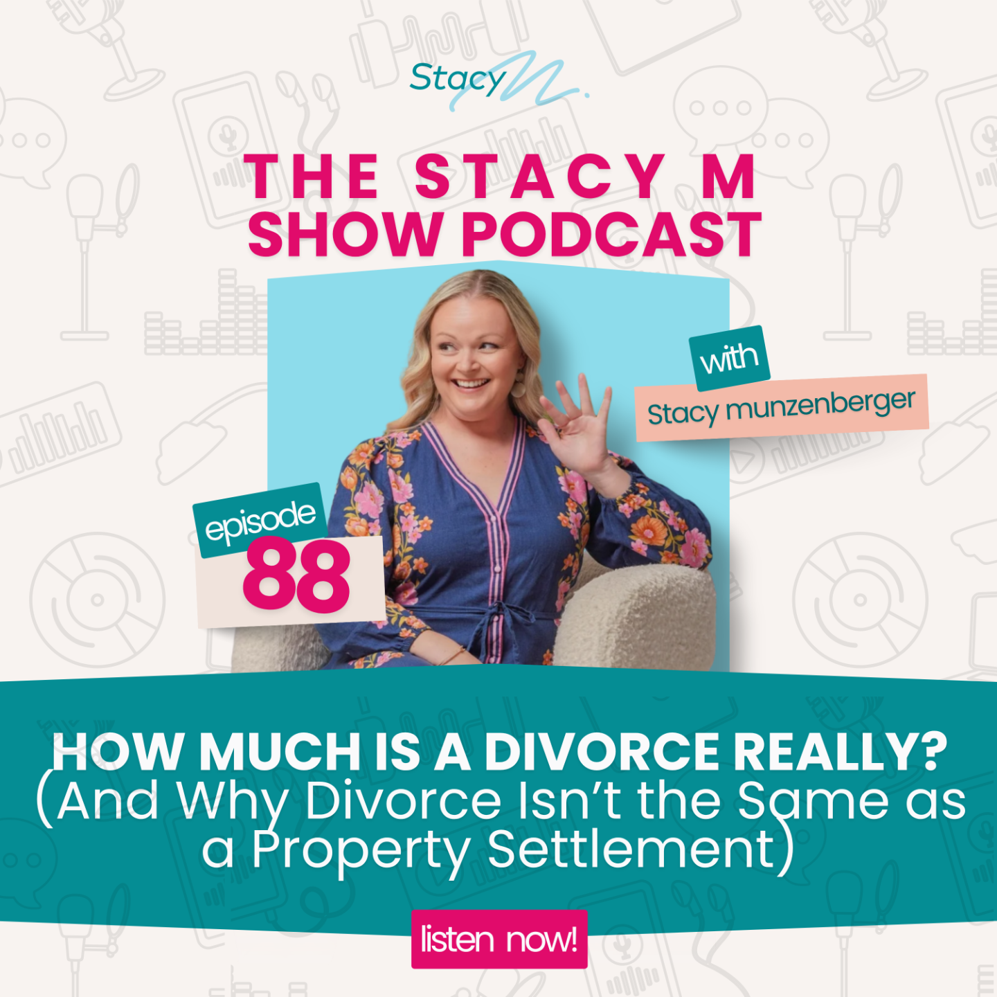 Promotional graphic for The StacyM Show episode titled “Am I in a Toxic/Narcissistic Relationship… or Am I Just Overreacting?” featuring Stacy Munzenberger with empowering podcast branding focused on relationship awareness, emotional wellbeing, and narcissistic behaviour education.
