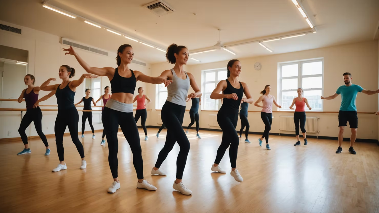women dance class