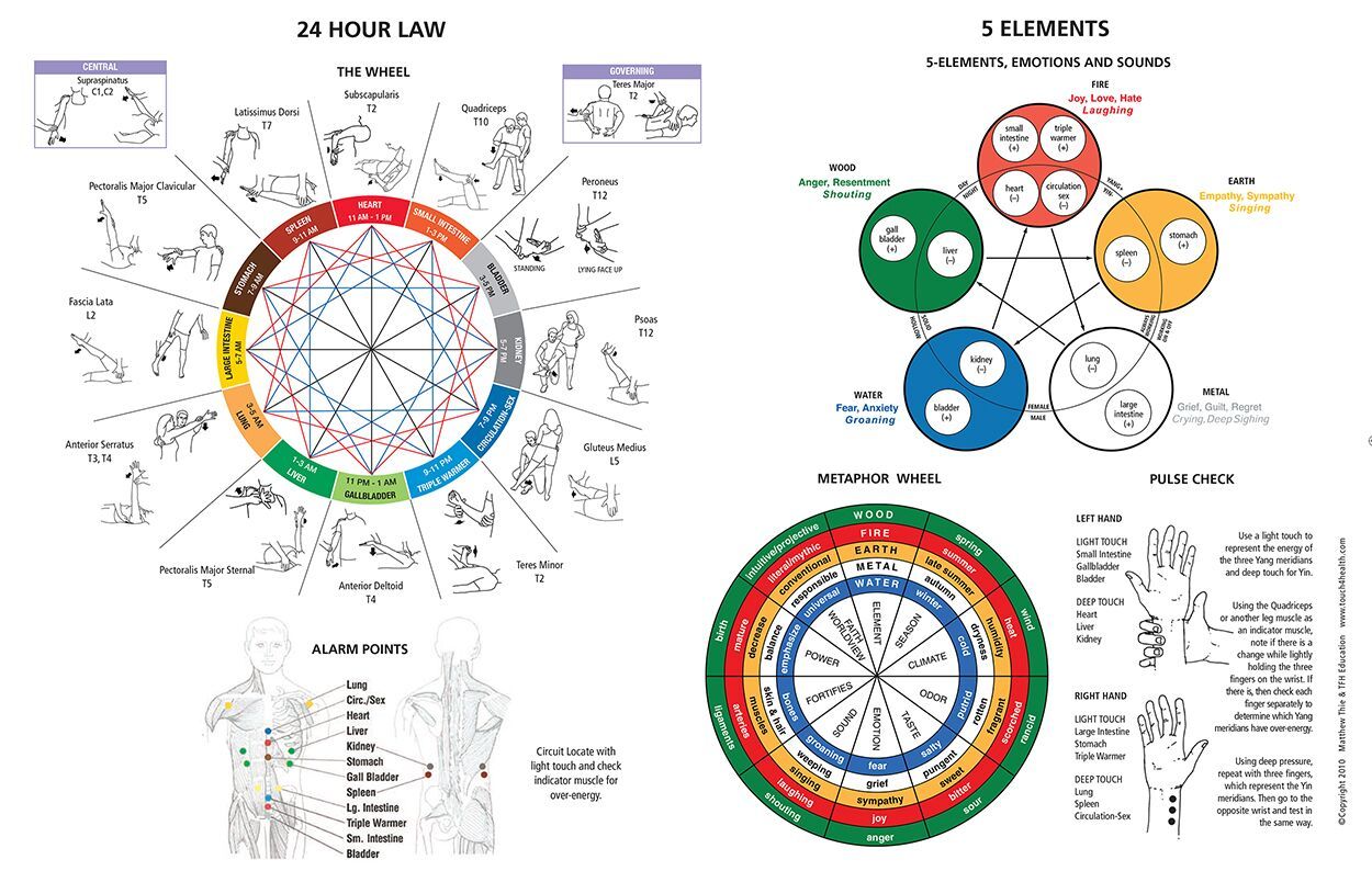 Touch for Health Balancing Chart