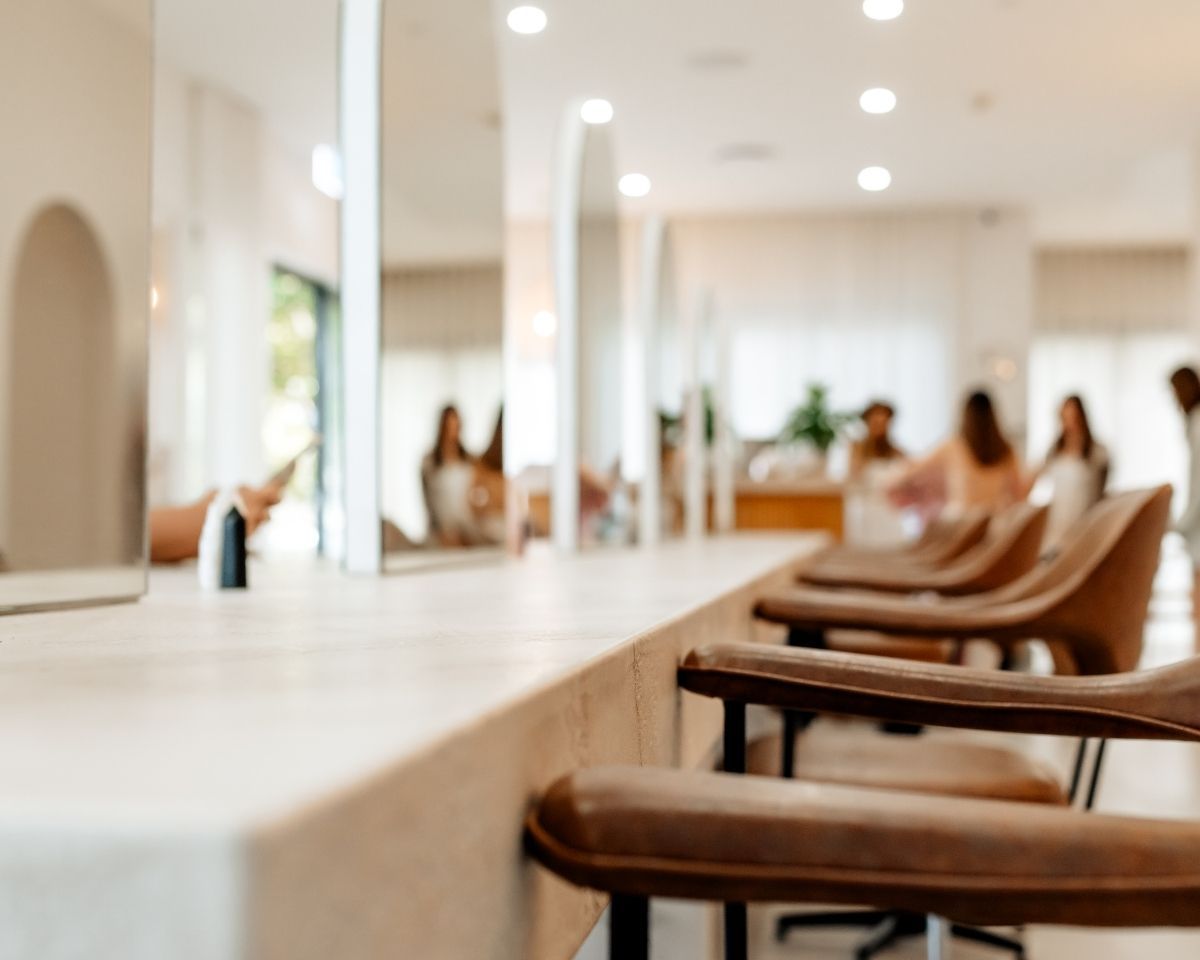 Australian hair and beauty salon interior