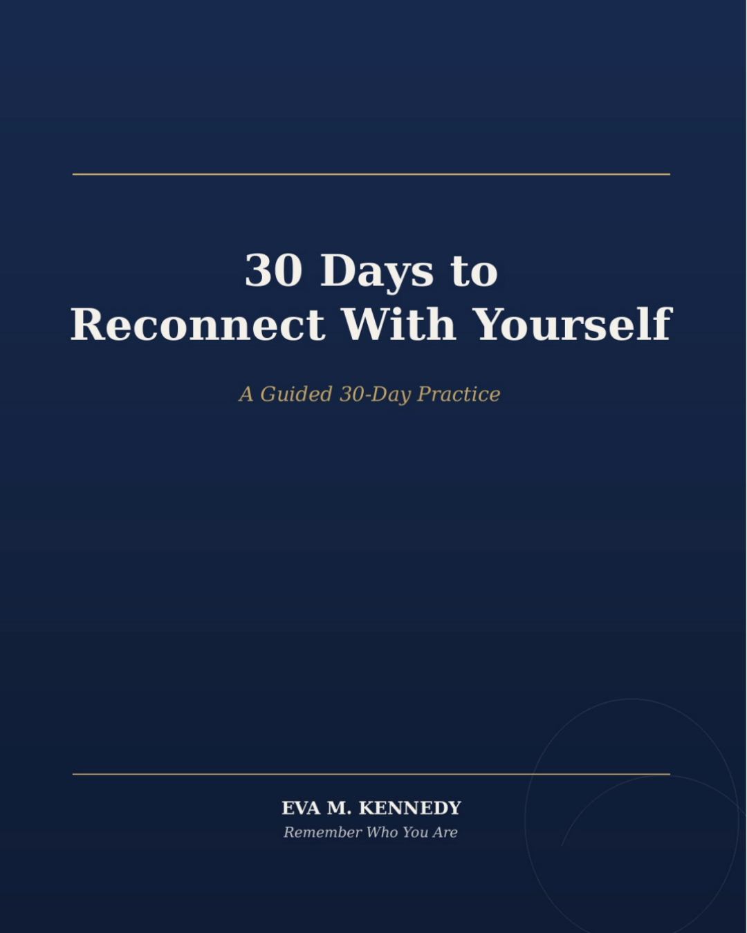 30 Days to Reconnect With Yourself