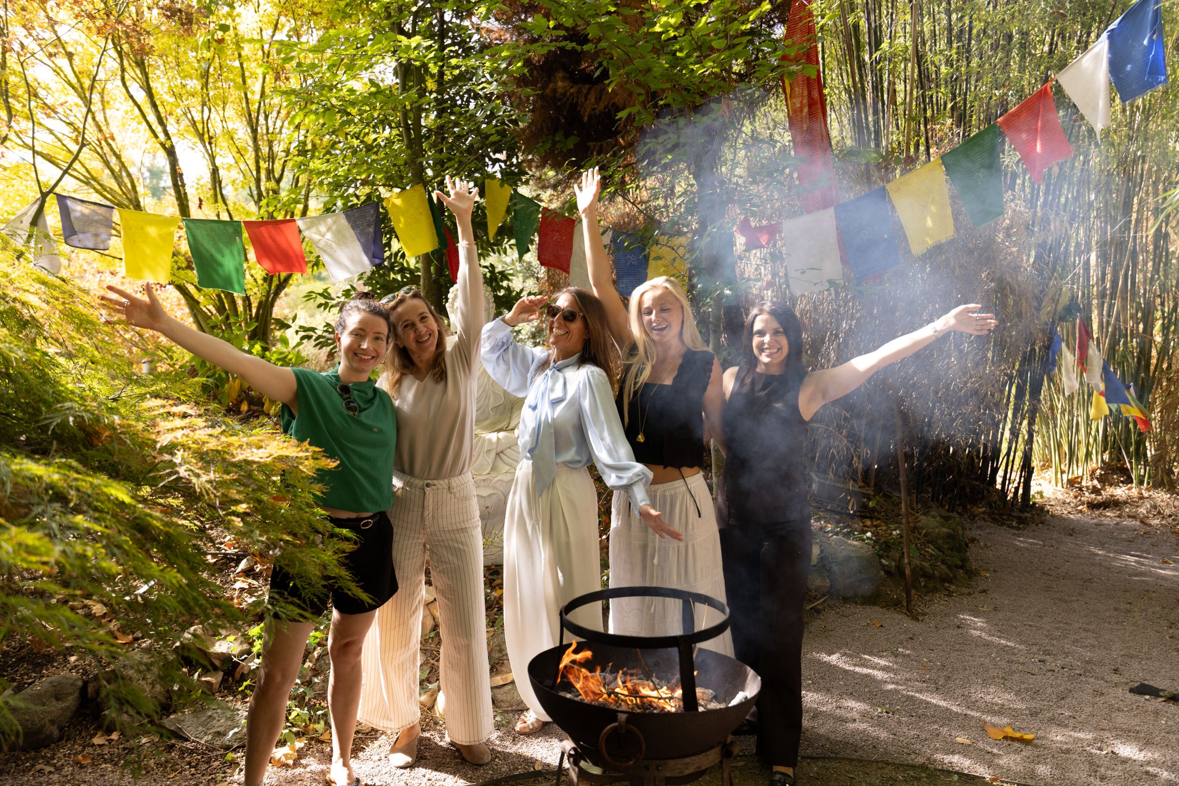 Participants enjoying the retreat