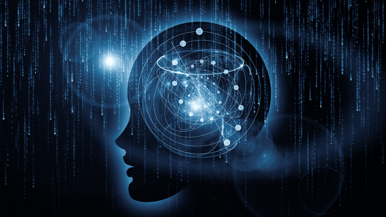 Silhouette of a human head with interconnected glowing structures inside the mind, symbolizing building an organized mental framework and returning to clarity.