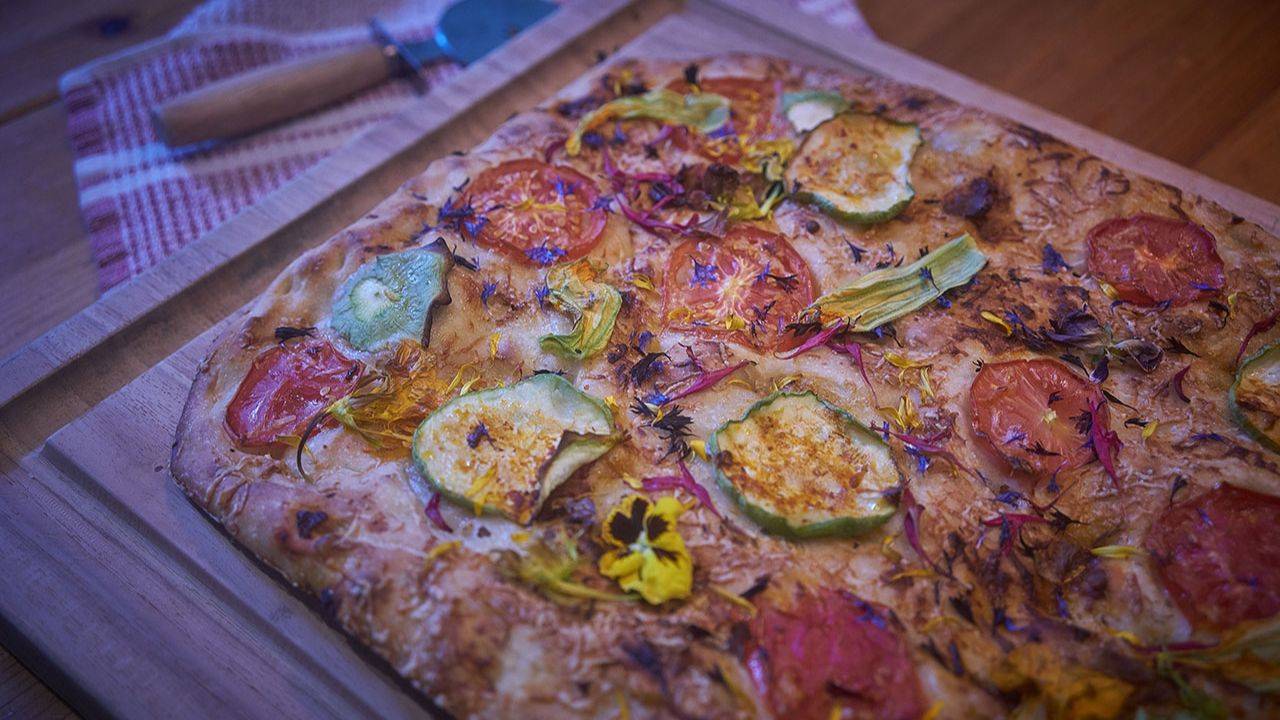 flower focaccia