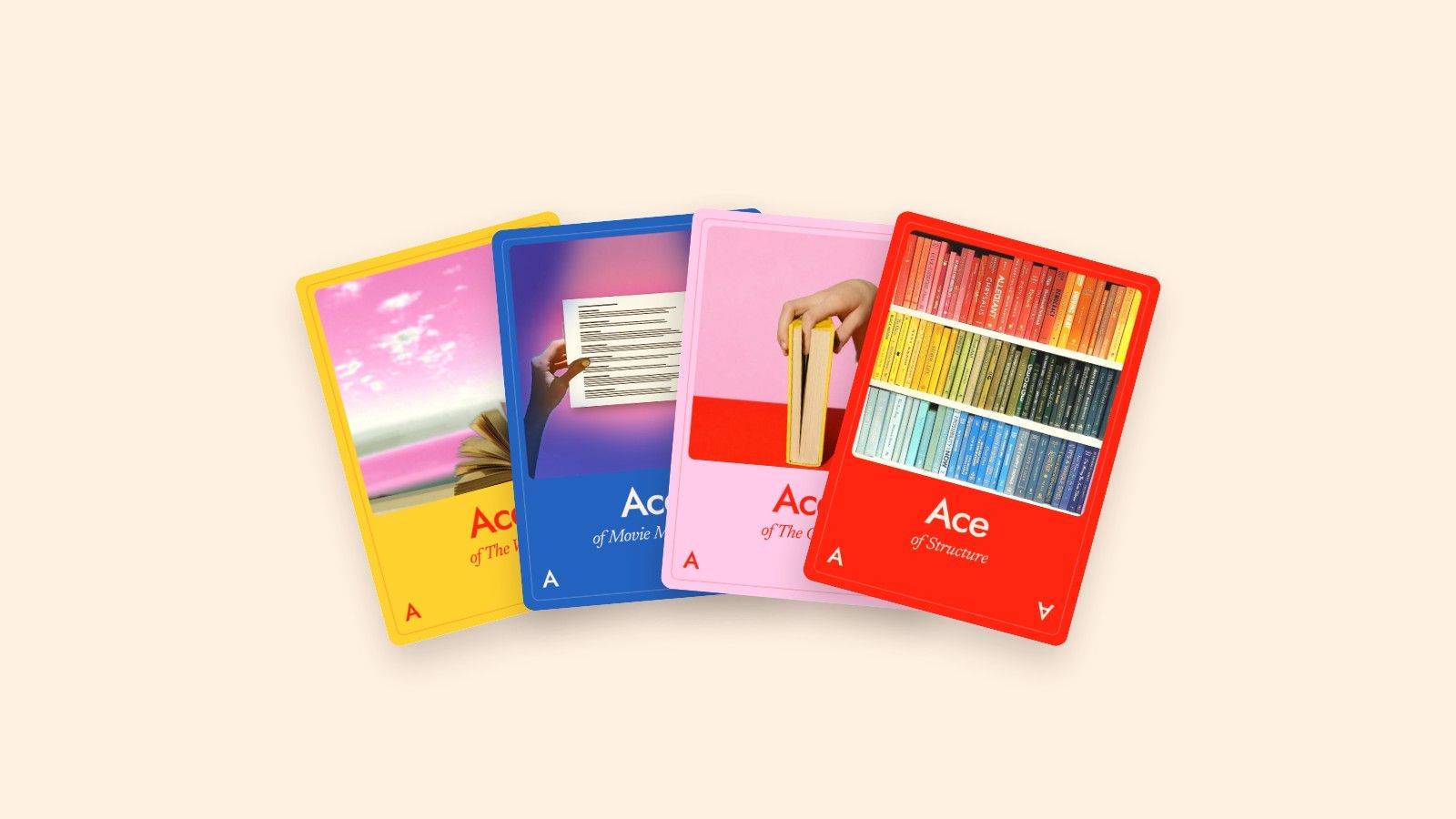 The four Aces of The Story Cure Card Deck