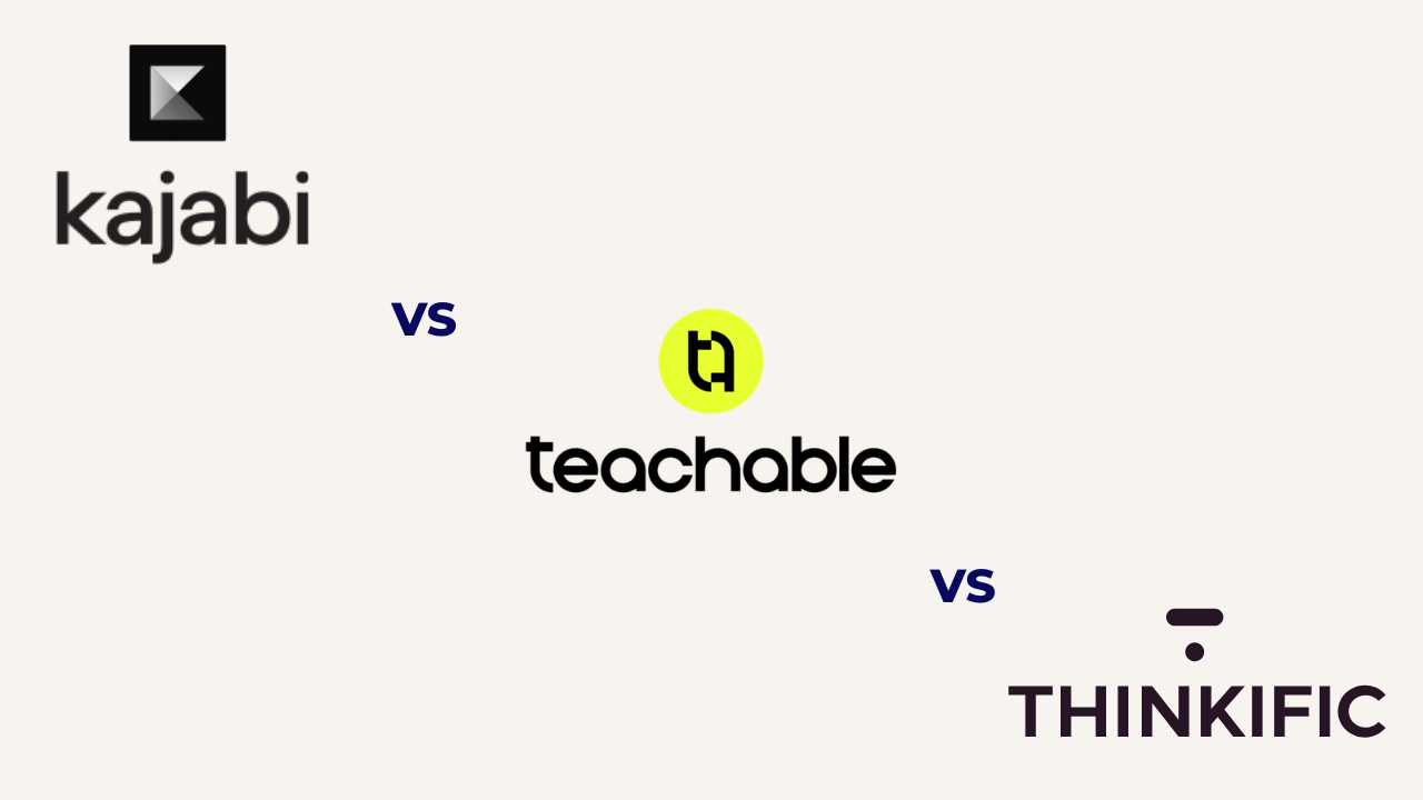 kajabi vs teachable vs thinkific