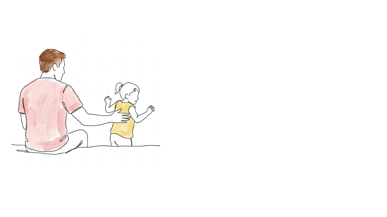 Parent remaining calm during a toddler bedtime struggle