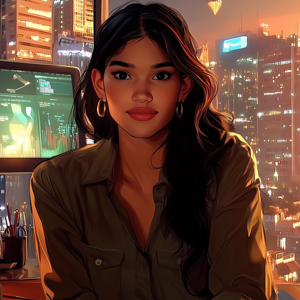 Angel, TradeQuest character: former corporate marketer turned swing trader