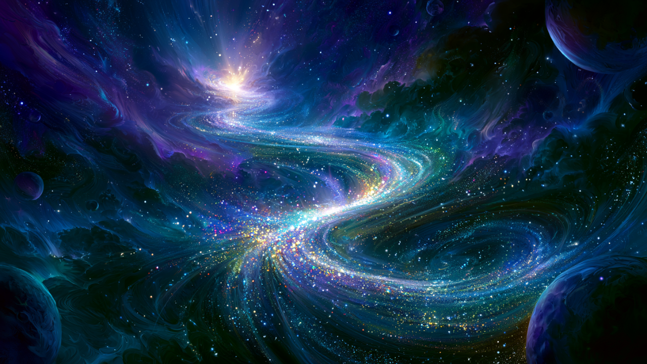 trail of stardust in the cosmos exploring reality and consciousness