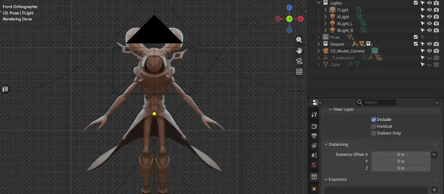 Escena de Blender para renders