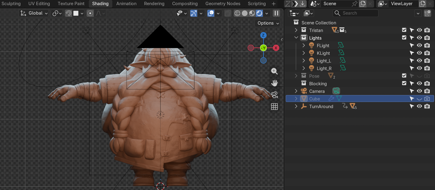 Escena de Blender para renders