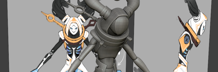 Referencias y blocking en Blender