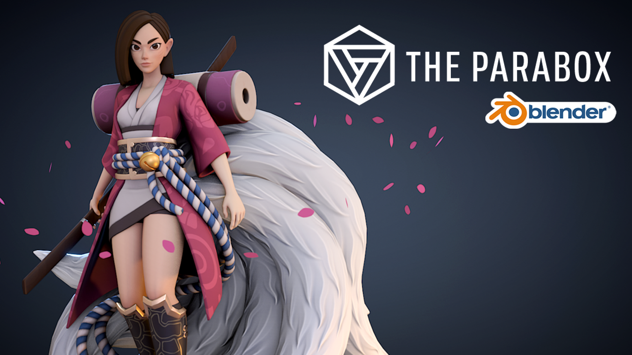 Personaje estilizado del curso de Texturizado para videojuegos con Blender