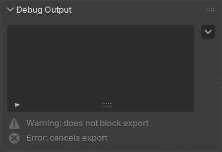 Panel Debug Output