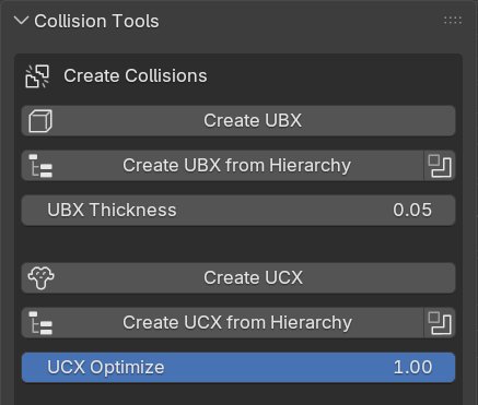 Bloque Create Collisions