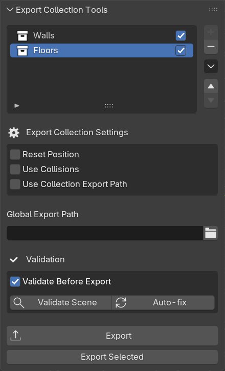 Panel Export Collection Tools