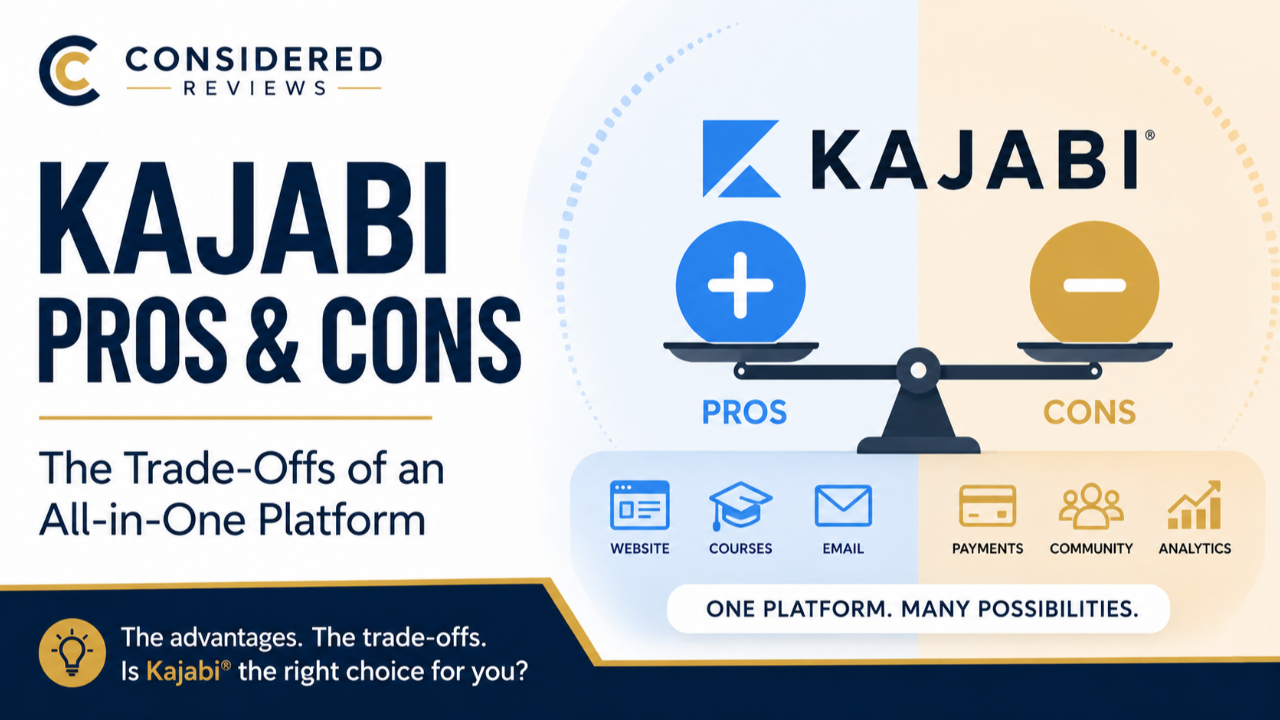 Kajabi® Pros and Cons guide thumbnail