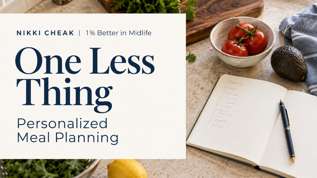 One Less Thing personalized meal planning system