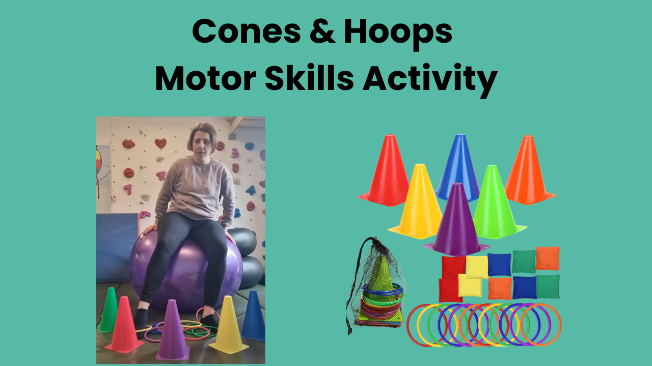 Cones and Hoops Motor Skills Activity