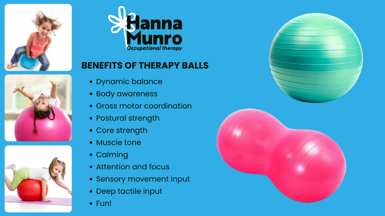 Therapy ball sensory activity ideas movement and regulation