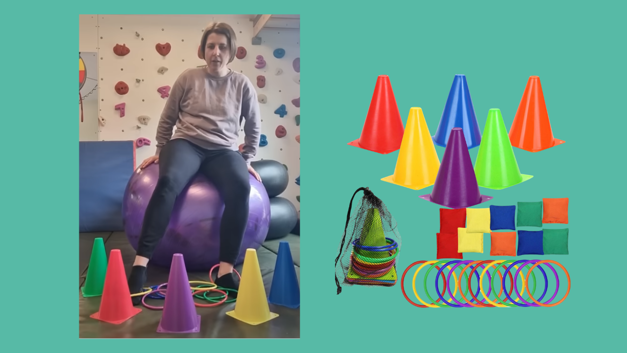 cones and hoops activity