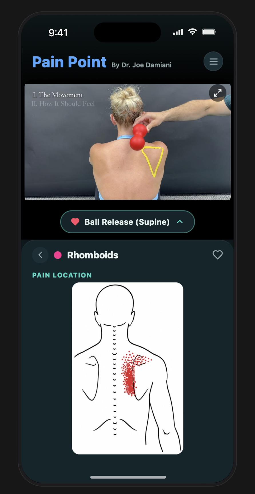 Rhomboid ball release video