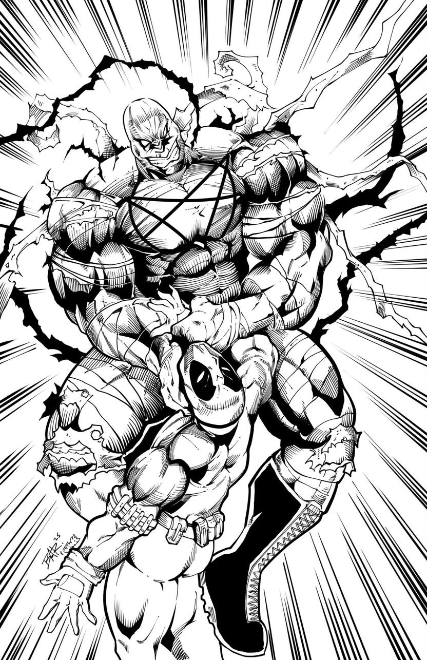 Brian's inked artwork