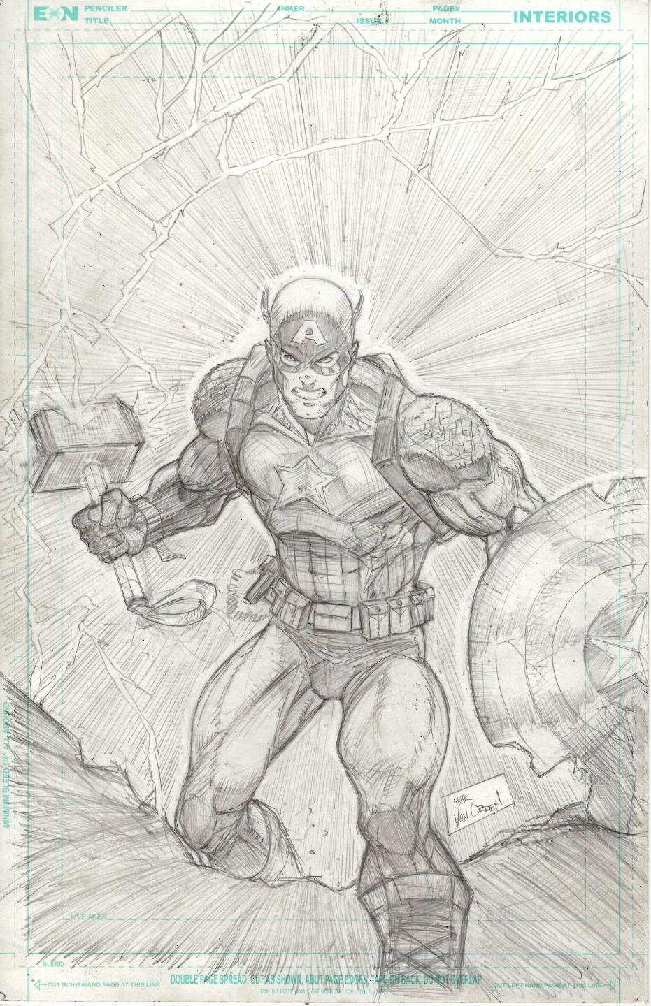 Mike Van Orden drawing and teaching live