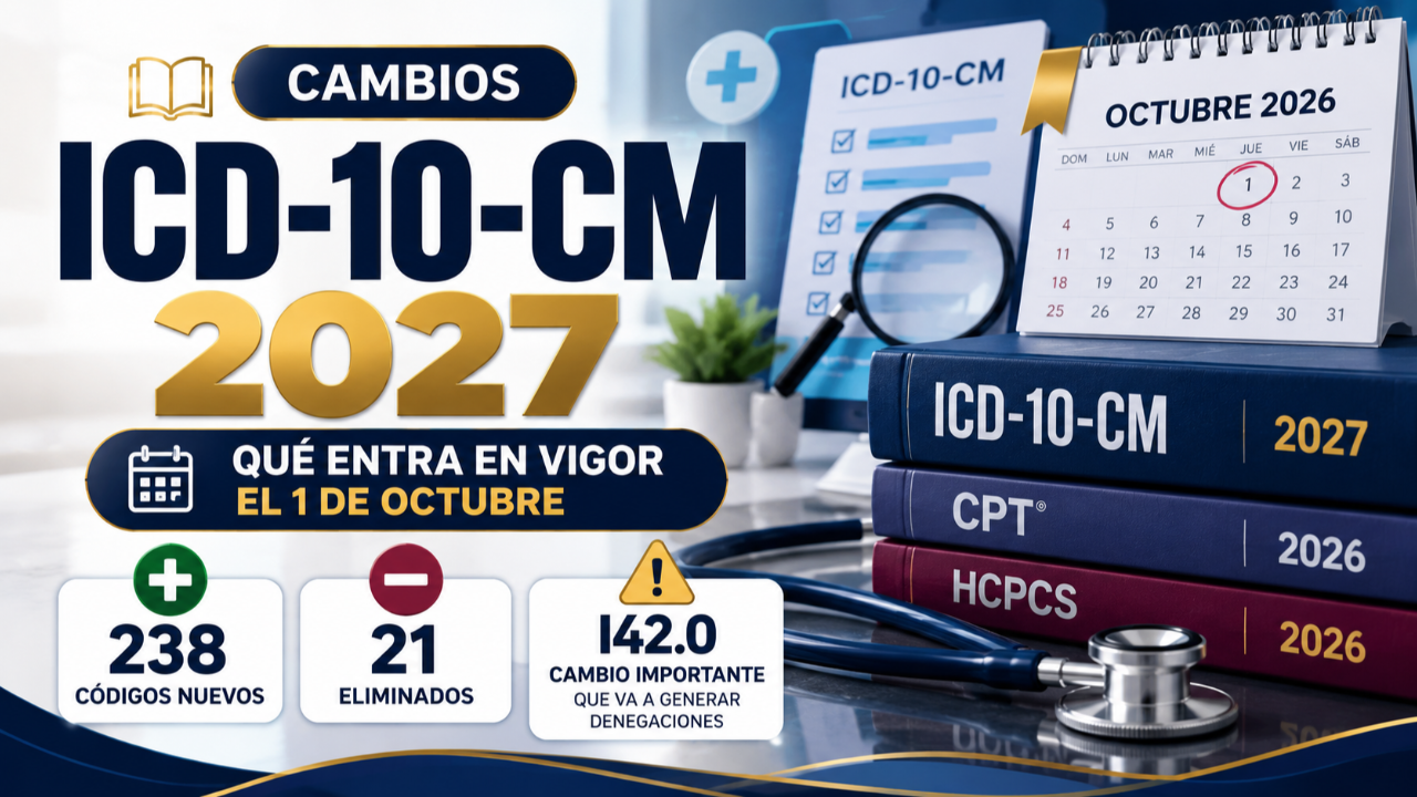 Cambios ICD-10-CM 2027: qué entra en vigor el 1 de octubre