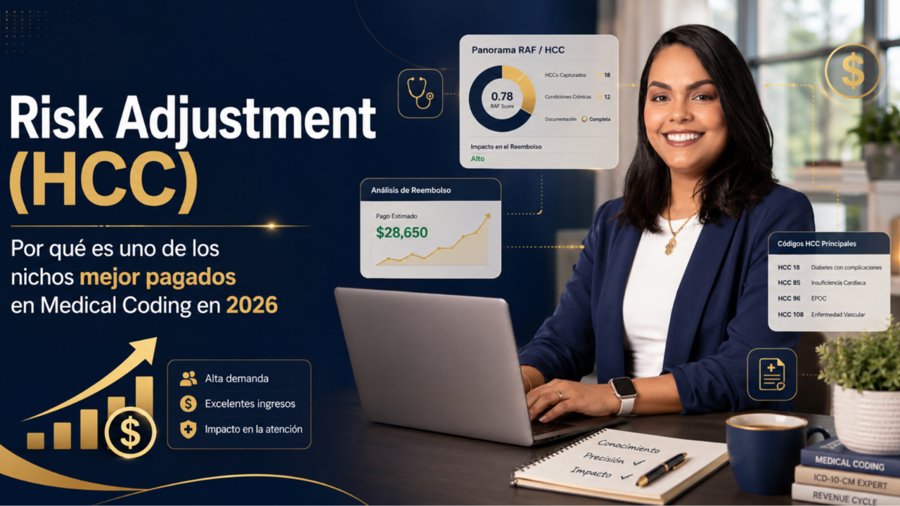 Risk Adjustment (HCC): Por qué es el nicho mejor pagado en Medical Coding en 2026